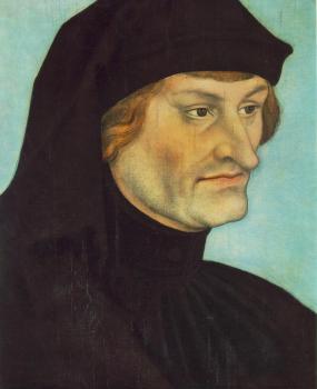 盧卡斯 伊爾 韋基奧 尅拉納赫 Portrait of Johannes Geiler von Kaysersberg 盧卡斯 伊爾 韋基奧 尅拉納赫 Portrait of Johannes Geiler von Kaysersberg